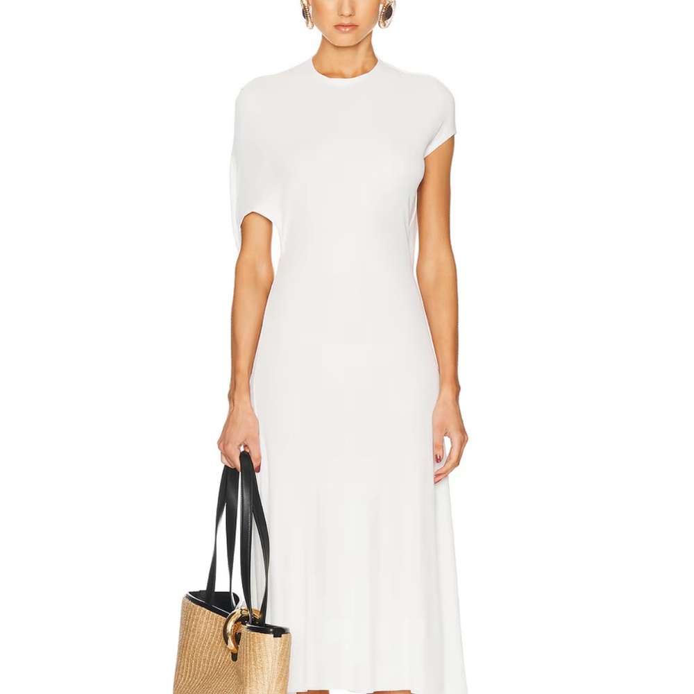 Jacquemus White Asymmetrical Backless Gown Le Robe Salerno - Picture 4 of 5